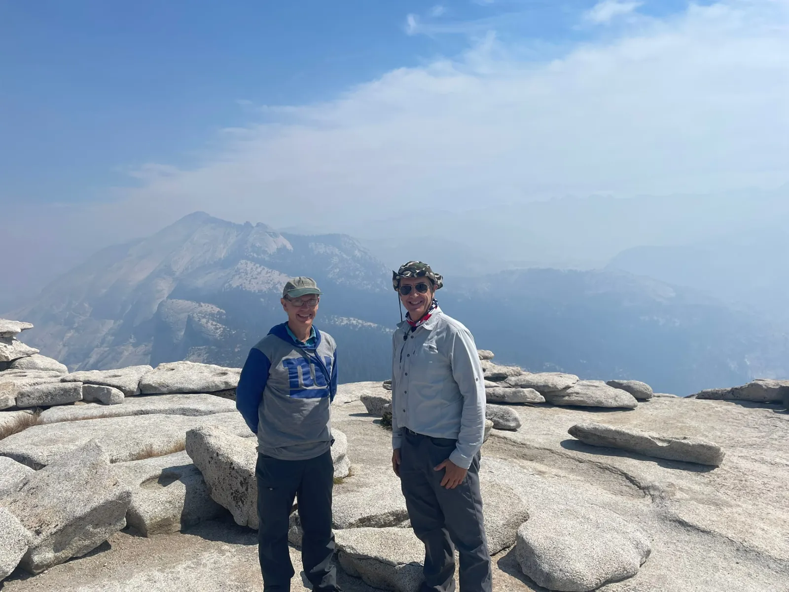 Dave and Mike on the top of Half Dome