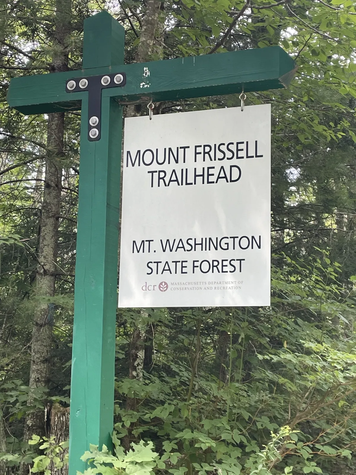 The Mount Frissell trailhead