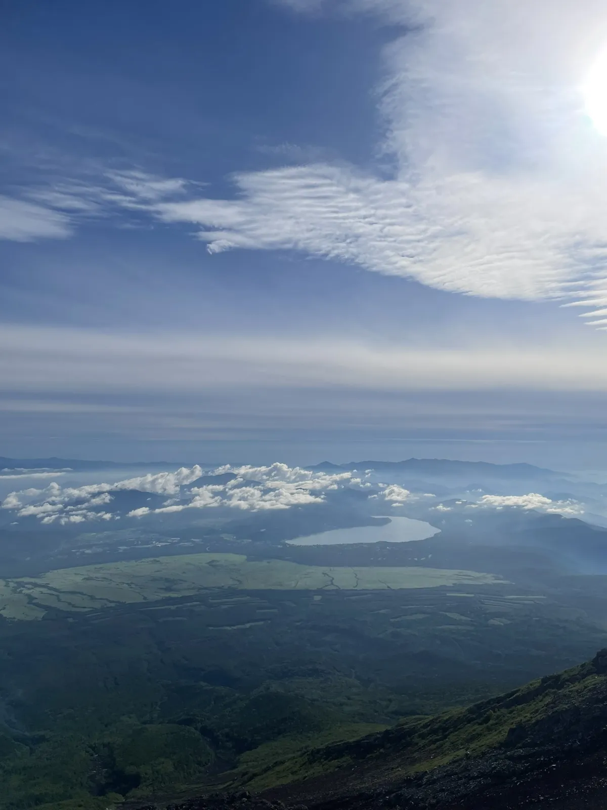Japan from the top of Mount Fuji