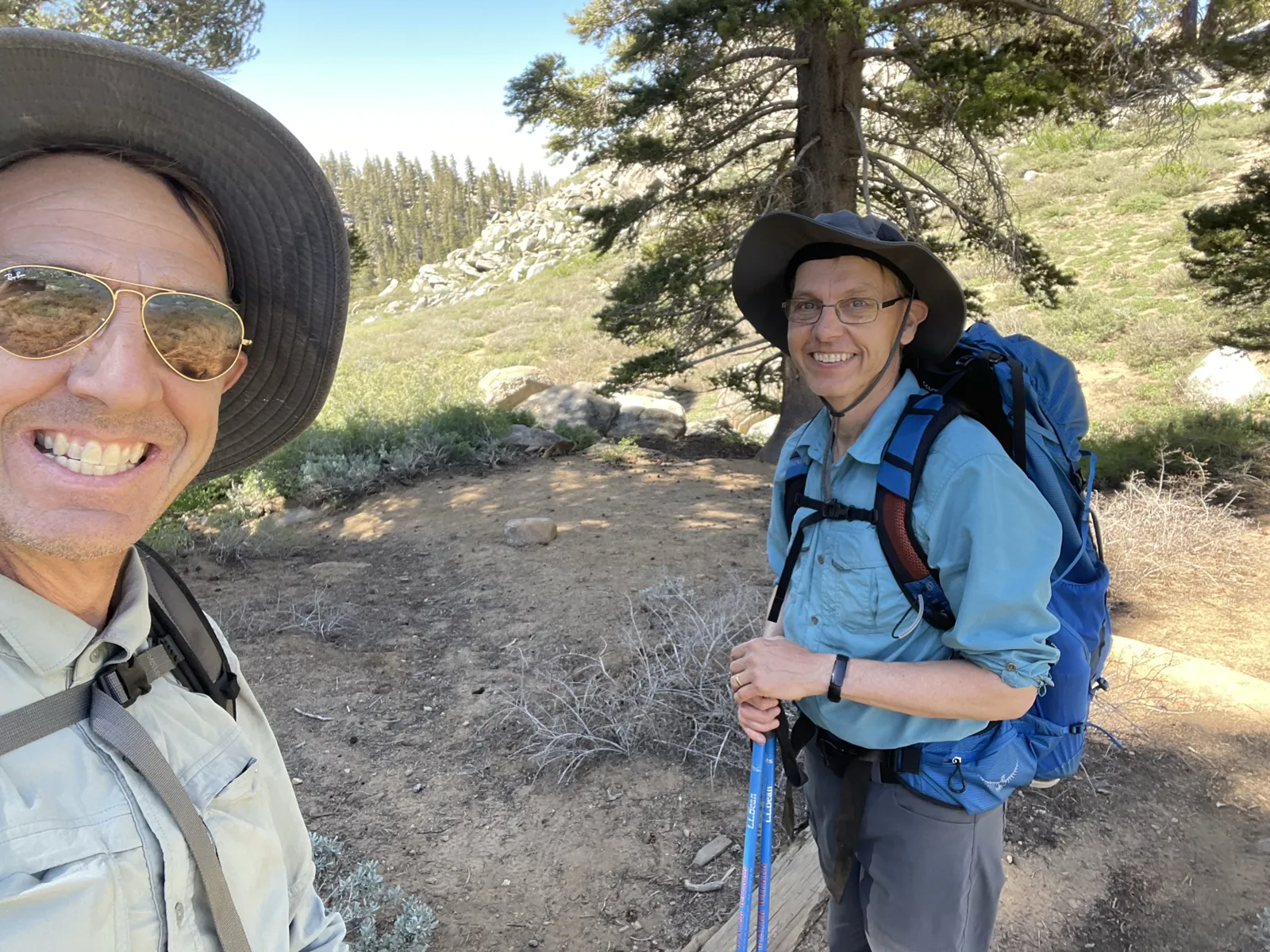 Dave and Mike on the Pacific Crest Trail