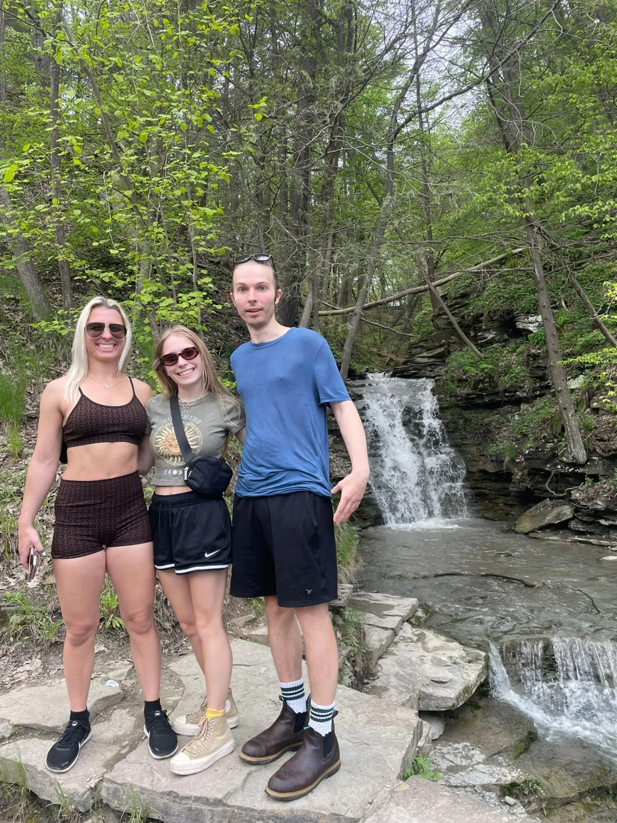 Karen, Marianna and David at Letchworth